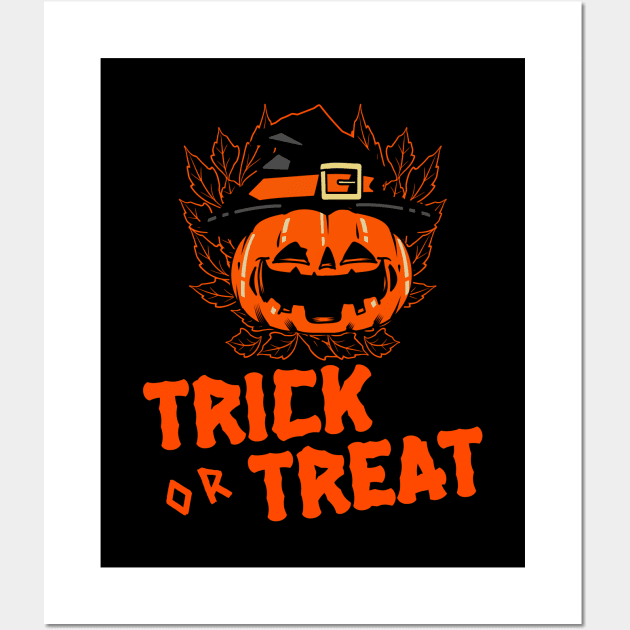 Halloween Trick Or Treat Wall Art by MONMON-75